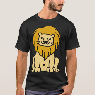 Cute Lion Doodle Drawing T-Shirt