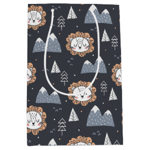 Cute Lion Forest Medium Gift Bag
