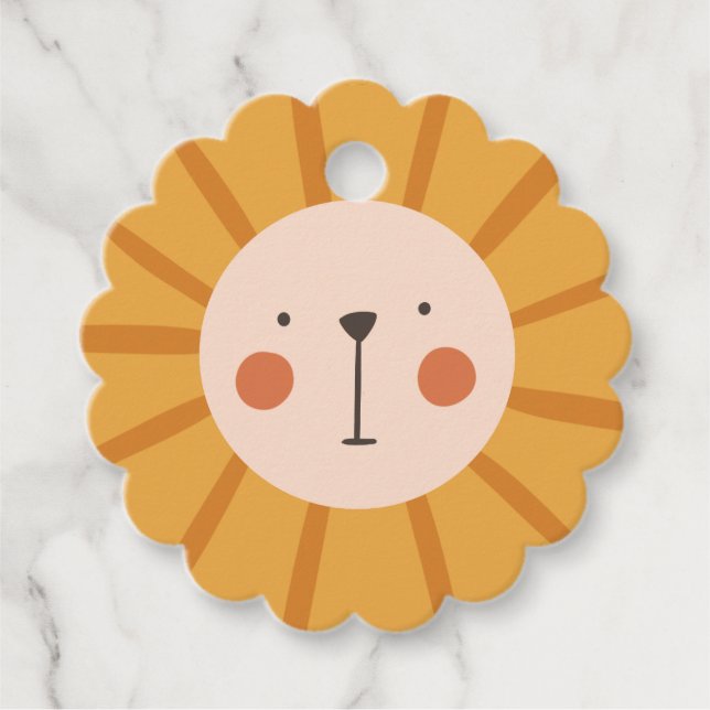Cute Lion Gift   Favour Tags (Front)