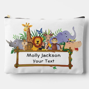 Cute Lion Kids' Personalized  Accessory Pouch