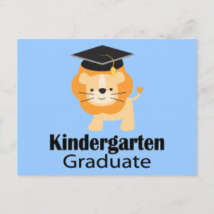 Cute Lion Kindergarten Graduation Gift Postcard