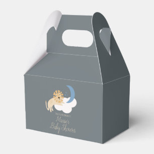 Cute Lion Moon Cloud Baby Shower Thank You Favor Box