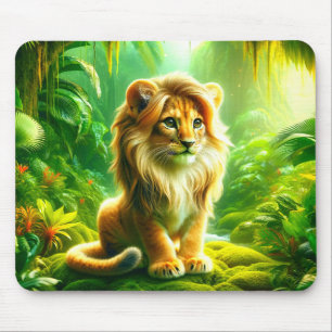 Cute Lion Mouse Pad