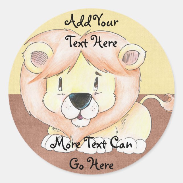Cute Lion Stickers (Front)