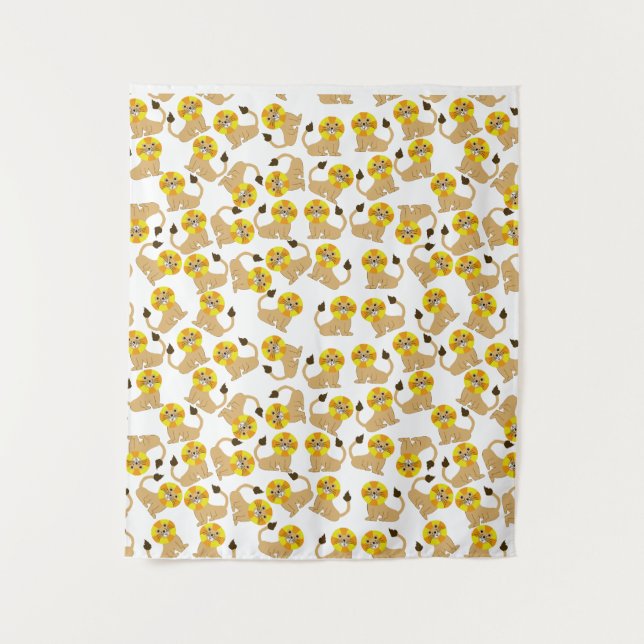 Cute lions tapestry (Front)