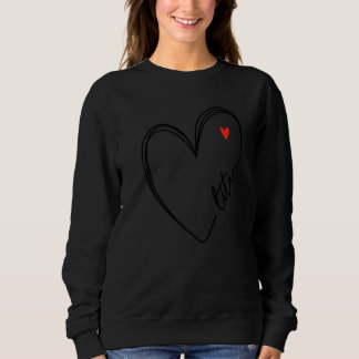Cute Lita With Heart Girl Women Girls Mom Mothers Sweatshirt