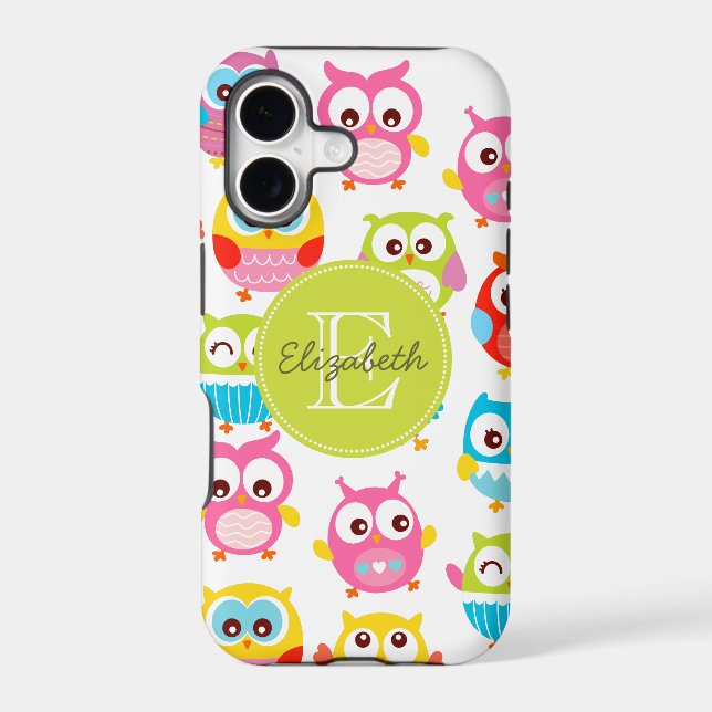 Cute Litte Owls Monogrammed (Back)