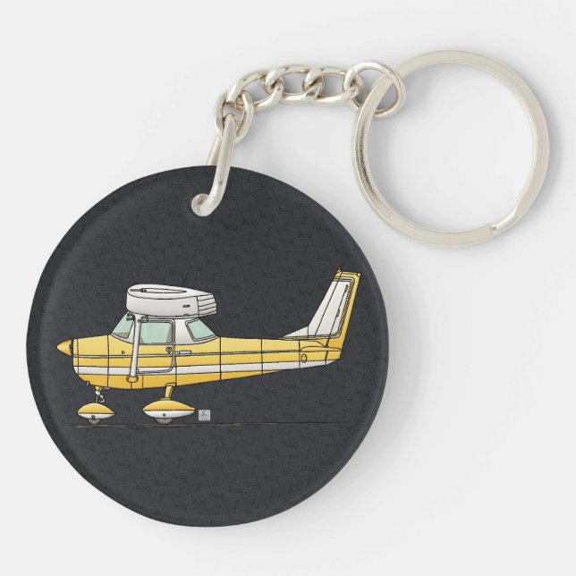 Cute Little Airplane Keychain (Back)