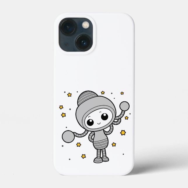 Cute little alien smiling cartoon illustration Case-Mate iPhone case (Back)