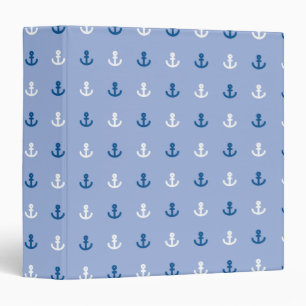 Cute Little Anchor Pattern Binder