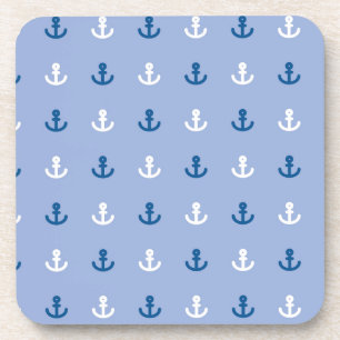 Cute Little Anchor Pattern Coaster