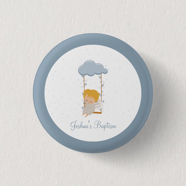 Cute Little Angel 1 Inch Round Button (Front)