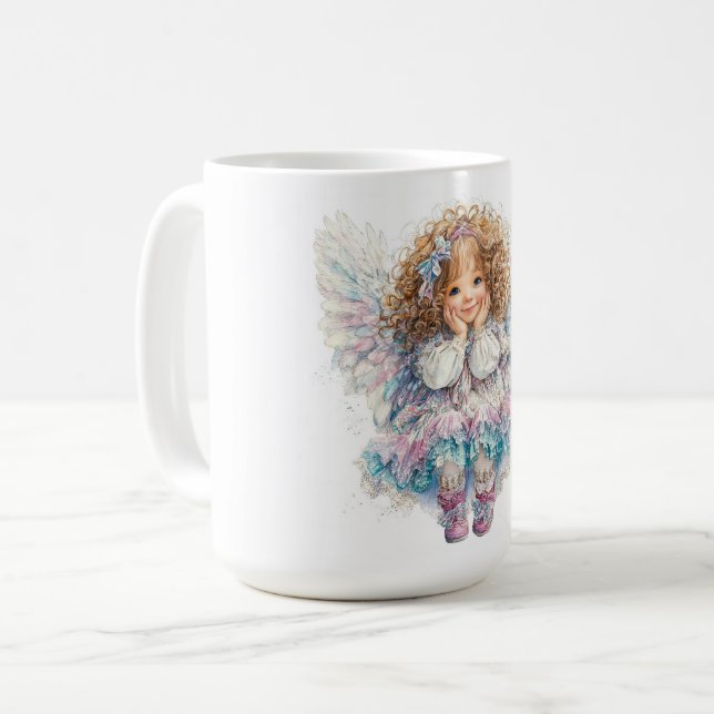 Cute Little Angel  Coffee Mug (Front Left)