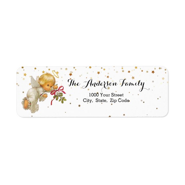 Cute Little Angel Return Address Label (Front)