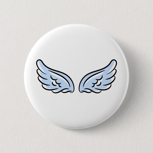 Cute Little Angel’s Wings 2 Inch Round Button (Front)