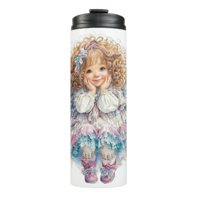 Cute Little Angel  Thermal Tumbler (Front)