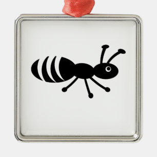 Cute Little Ant Metal Ornament