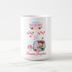 Cute Little Artist Valentine’s Day Kids T-Shirt  Coffee Mug