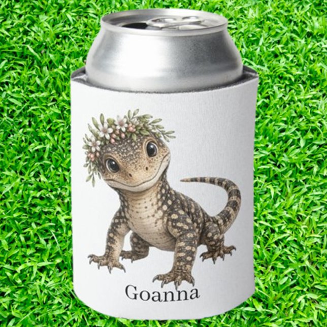 Cute Little Aussie Goanna Can Cooler ( Aussie Goanna Koozie)