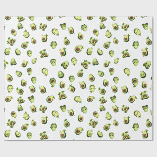 Cute little avocado pattern wrapping paper