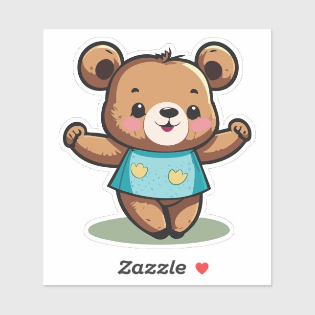 Cute Little Baby Bear Dancing With A Smile (Sheet)