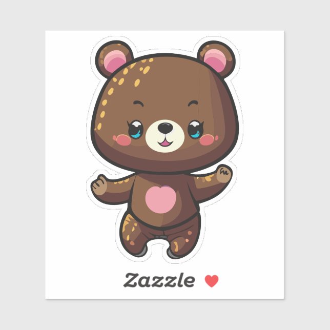 Cute Little Baby Bear Dancing With A Smile (Sheet)