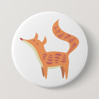 Cute little baby fox 3 inch round button