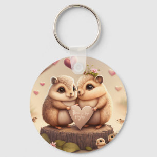 Cute little bears cartoon  accent pillow keychain