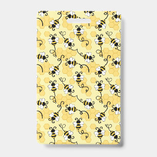 Cute little bees pattern badge