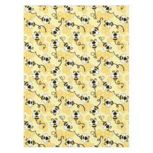 Cute little bees pattern tablecloth