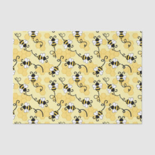 Cute little bees pattern tissue paper