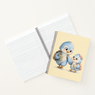 Cute Little Bird Brother Memories Photo Notebook