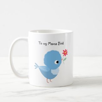 Cute Little Bird with Flower Mothers Day gift