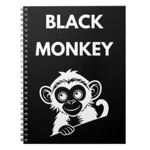 Cute Little Black Monkey Notebook