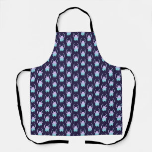 Cute Little Blue Monster Apron