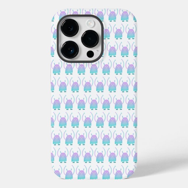 Cute Little Blue Monster Case-Mate iPhone Case (Back)