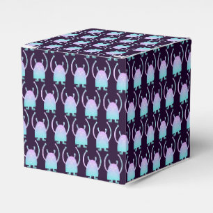Cute Little Blue Monster Favor Box