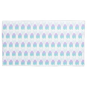 Cute Little Blue Monster Pillowcase