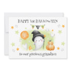 Cute Little Boo Baby Ghost 1ère carte d'Halloween