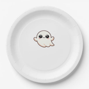 Cute Little Boo Basic Clean Paper Plate