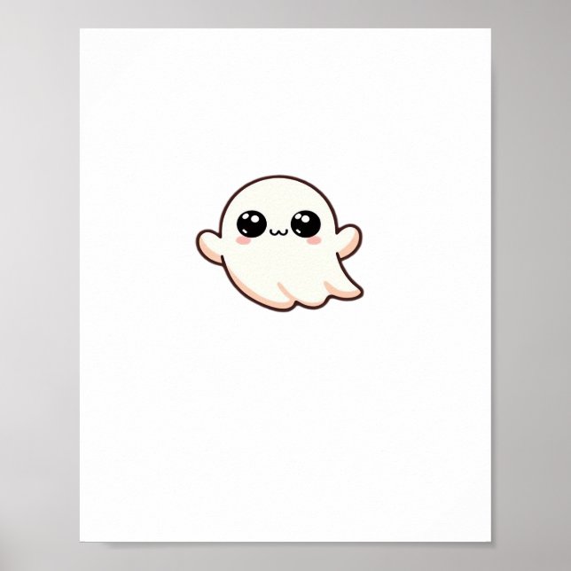 Cute Little Boo Basic Clean Poster (Front)