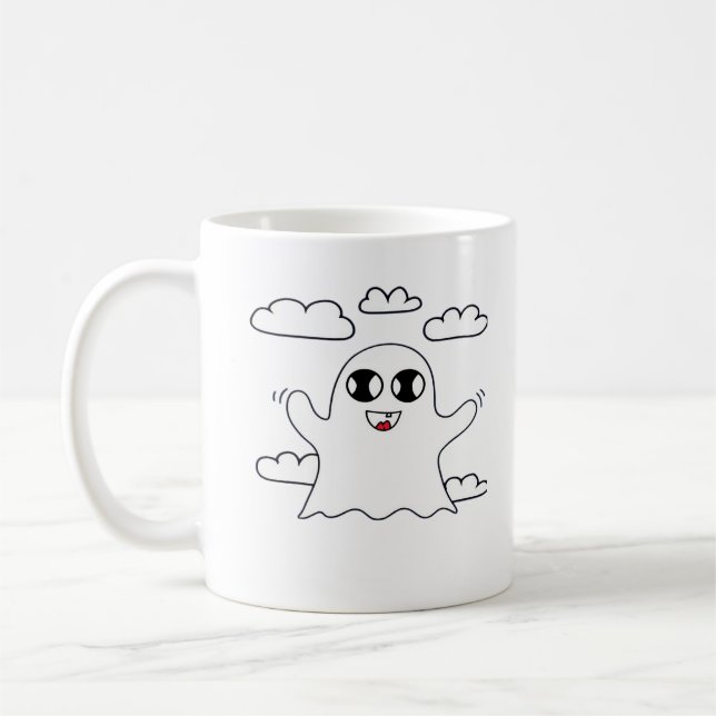 Cute Little Boo Creative Style Coffee Mug (Left)