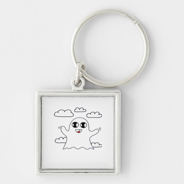 Cute Little Boo Creative Style Keychain (Front)