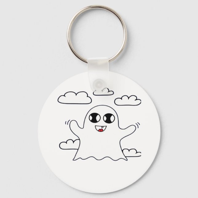 Cute Little Boo Creative Style Keychain (Front)