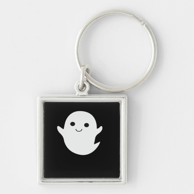 Cute Little Boo Fitted Keychain (Front)