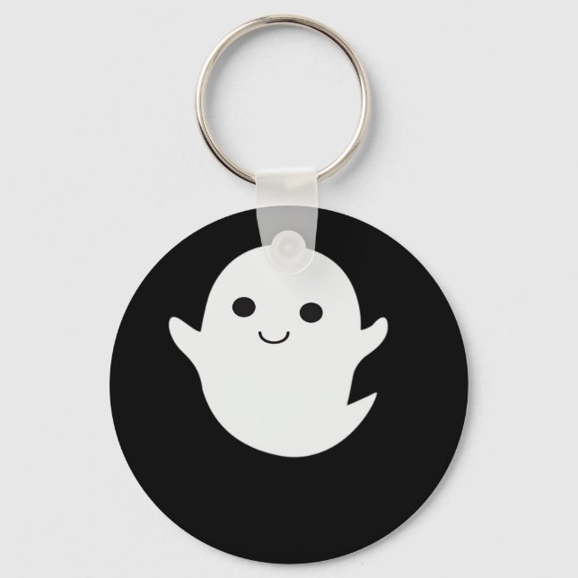 Cute Little Boo Fitted Keychain (Front)