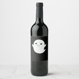 Cute Little Boo Fitted Wine Label