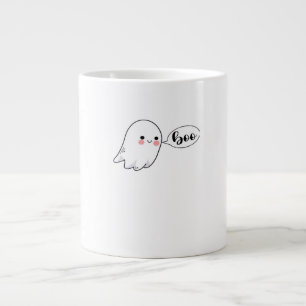 Cute Little Boo Graphic Cool Aesthetic Large Coffee Mug