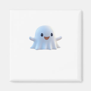 Cute Little Boo Retro Graphic Magnet