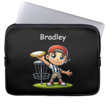 Cute Little Boy Playing Disc Golf Personalized